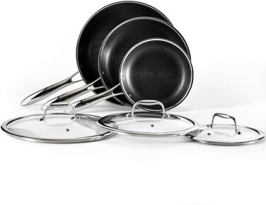 Набор сковород 7 предметов Hybrid HexClad