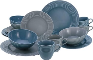 Столовый сервиз на 4 человека 16 предметов Stripes Colours Series 23873 CreaTable