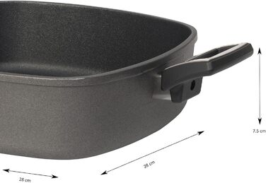 Сковорода для тушения с крышкой 28 x 28 см SKK