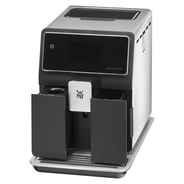 Кофемашина на 2 чашки со вспенивателем молока, серебристо-черная Perfection 880L WMF