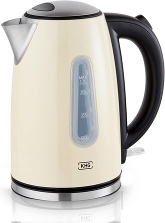 KHG Электрочайник 1,7 л нержавеющая сталь/пластик 2200 Вт WK-1707 CE KHG