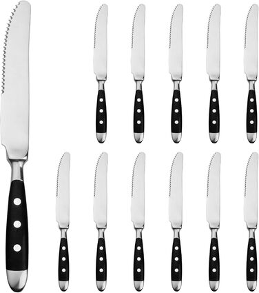 Набор ножей для стейка 12 предметов Black Berlin Series Alata