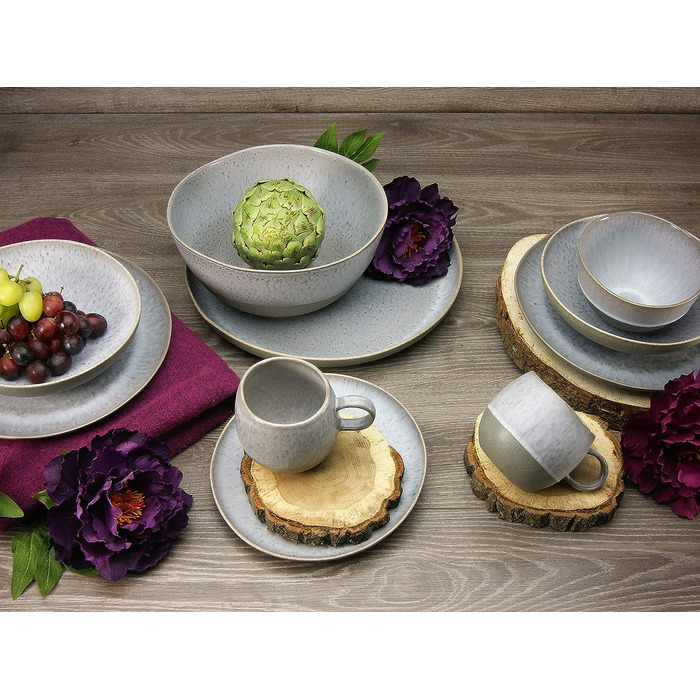 Столовый сервиз на 4 человека 16 предметов Grey Loft Stone Series CreaTable