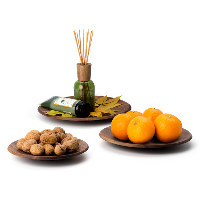 Чаша орех Ø 25 х 3 см Continenta