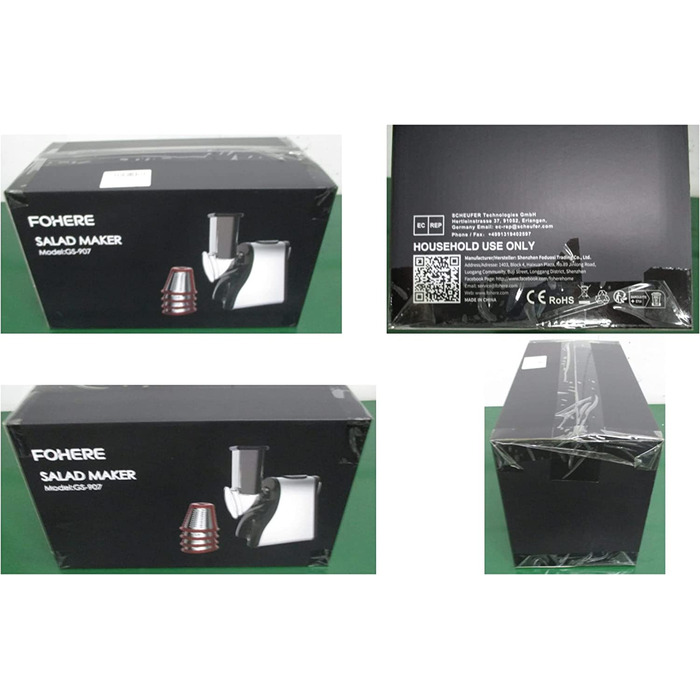 Электрическая терка из нержавеющей стали 200 Вт Red FOHERE