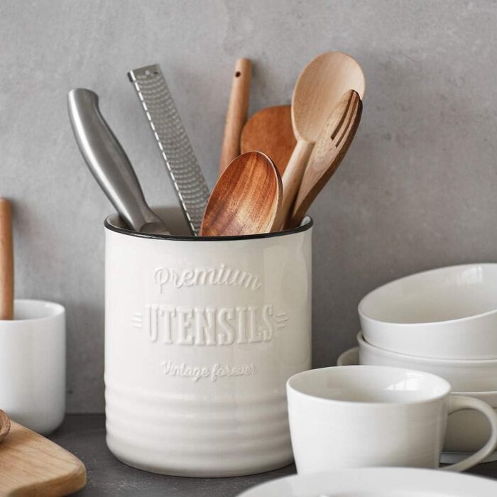 Органайзер для кухонных принадлежностей 18,3 x 15,7 см White DOWAN