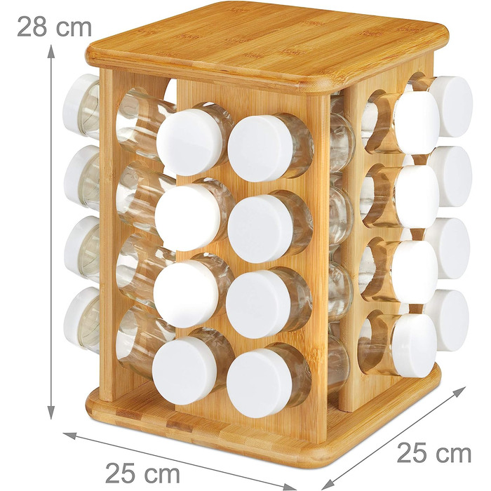 Вращающаяся карусель для специй 28 х 25 х 25 см XXL Relaxdays