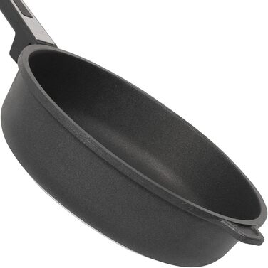 Сковорода для тушения с крышкой 32 см, чёрная XL SKK