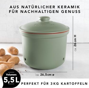 Горшок для хранения 5,5 л Green Maxi Plus Römertopf