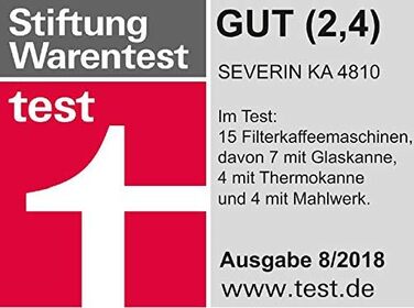 Кофеварка 1000 Вт, 220 В SEVERIN