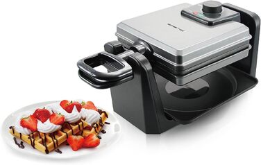 Вращающаяся вафельница для 4 бельгийских вафель 1000 Вт WM-110984.4 Emerio