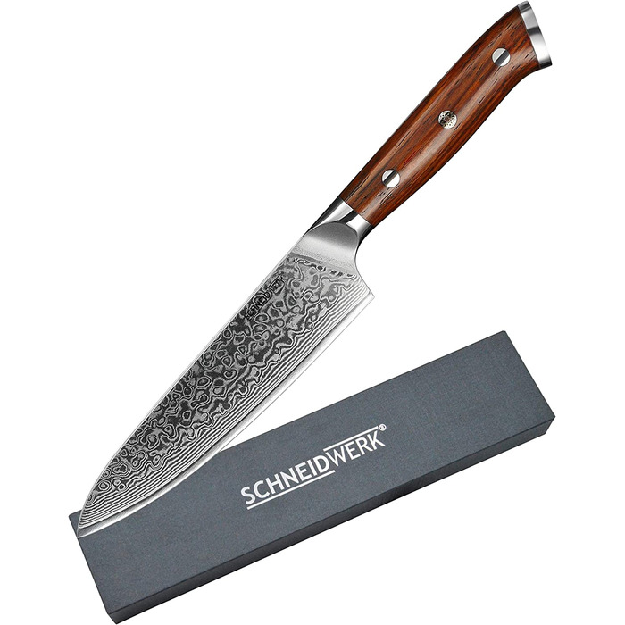 Поварской нож из дамасской стали 13 см SCHNEIDWERK