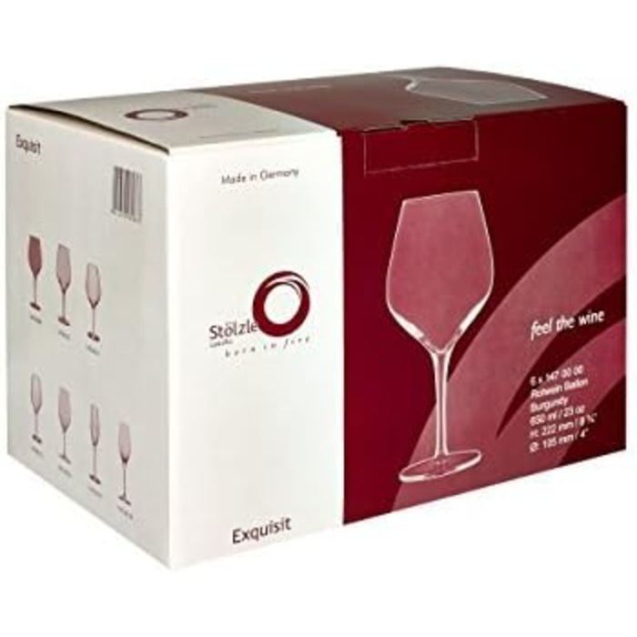 Набор бокалов для вина 650 мл 6 предметов Lausitz Stölzle