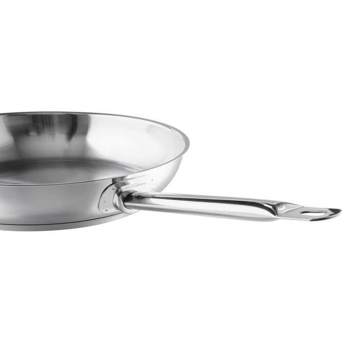 Сковорода 24 см нержавеющая сталь серебро Industar Gastrosus