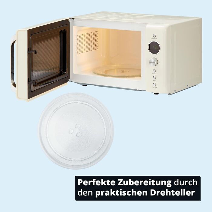 KHG Микроволновая печь 20 л в ретро дизайне металл/стекло/пластик KHG