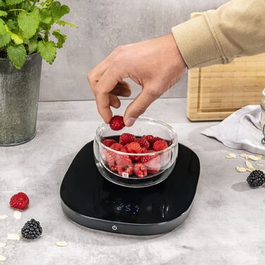 Весы кухонные цифровые с беспроводной зарядкой 24,5 х 18,8 х 2 см Black Enfinigy Zwilling