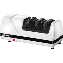 3-ступенчатая электрическая алмазная точилка для ножей Graef CC 120 DE / 75 Вт / черно-белая