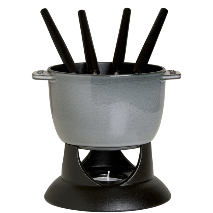 Набор для фондю Petite 0.7 л, 9 предметов Graphite Grey Staub