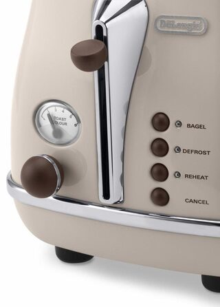 Тостер 900 Вт Beige Icona Vintage De'Longhi