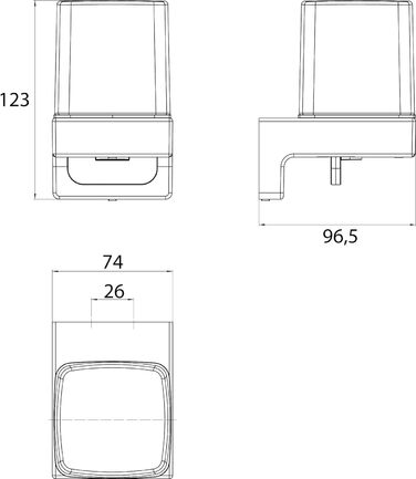 Дозатор жидкого мыла настенный  EMCO Cue