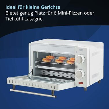 KHG Мини-духовка 36,5 х 27 х 22 см 650 Вт металл/стекло белая KHG