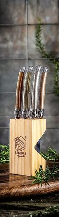 Набор ножей для стейка с подставкой 7 предметов Premium Line Laguiole Style de Vie