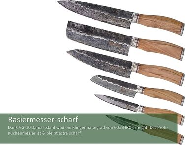 Профессиональный поварской нож из настоящей японской дамасской стали 13 см Wakoli HS Series