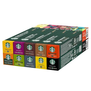 Набор алюминиевых кофейных капсул 10 х 10 шт. Variety Pack Nespresso Starbucks