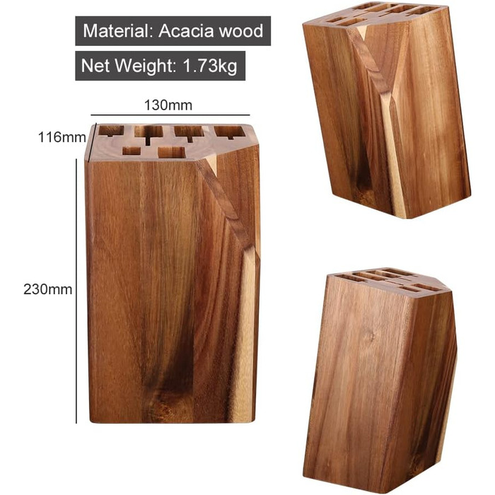 Набор ножей WILDMOK из 7 предметов, набор ножей шеф-повара из немецкой стали, драгоценная ручка Pakkawood для набора блоков кухоннх ножей