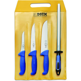 Набор из 3 ножей и мусата пластик/сталь ErgoGrip F. DICK