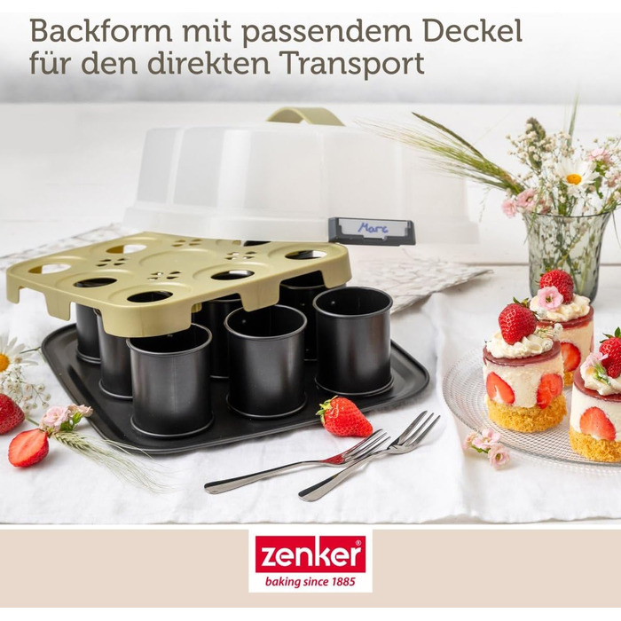 Форма для выпечки краффина на 9 порций с крышкой Zenker