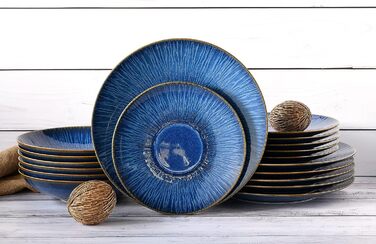 Столовый сервиз на 6 человек 18 предметов Sea Breeze Blue CreaTable