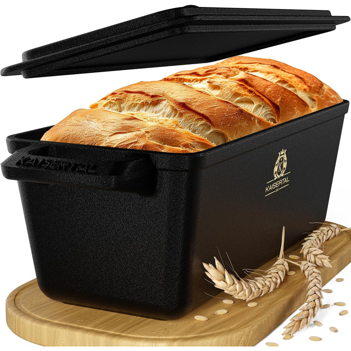 KAISERTAL Форма для выпечки хлеба с крышкой 29 х 21 см чугун KAISERTAL