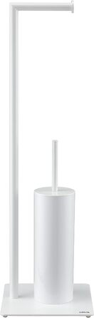 Ёршик для унитаза с бумагодержателем, белый Tube Stand Sealskin