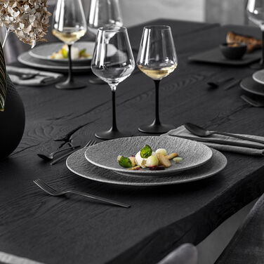 Тарелка обеденная 27 см, серая Manufacture Rock Granit Villeroy & Boch