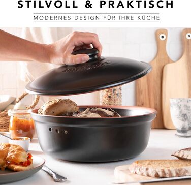 Хлебница 30 см Black Römertopf