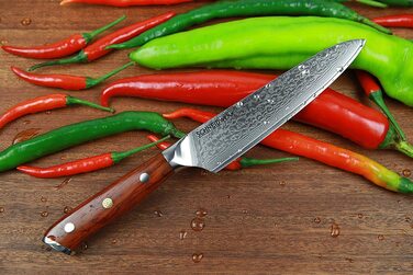 Поварской нож из дамасской стали 13 см SCHNEIDWERK