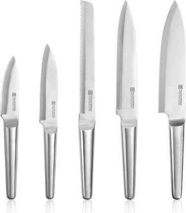 Набор кухонных ножей из нержавеющей стали 5 предметов PAUDIN