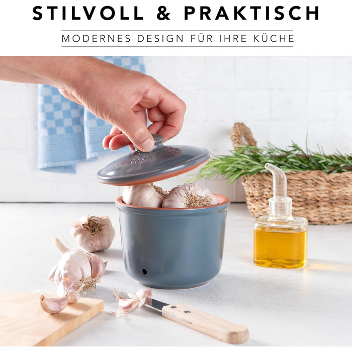 Набор горшков для хранения 3 предмета Grey Römertopf