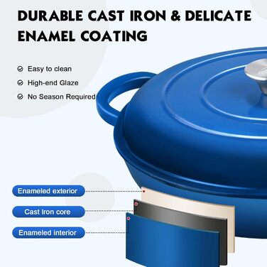 Эмалированная жаровня 30 см Overmont