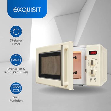 Микроволновая печь Exquisit RMW720-3GDIG / 1000 Вт / 20 л / цифровой дисплей