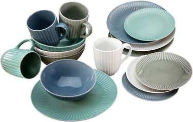 Столовый сервиз на 4 человека 16 предметов Allegra Colours CreaTable