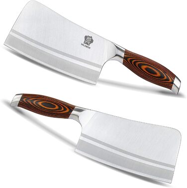 WildMok Нож-топорик для мяса 18 см сталь/дерево паквуд WILDMOK