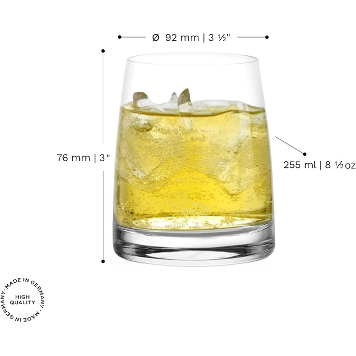 Набор из 6 стаканов для воды, лонг-дринков и соков 0,255 л Stölzle Lausitz