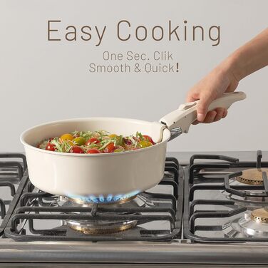 Набор кухонной посуды 17 предметов White CAROTE