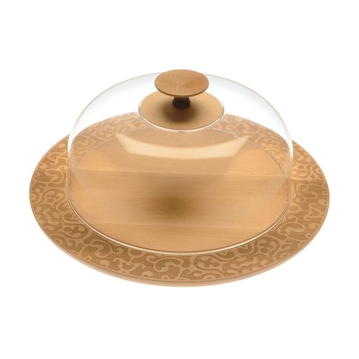 Крышка для тортов и закусок 33х19х32 см прозрачная Dressed in wood Alessi