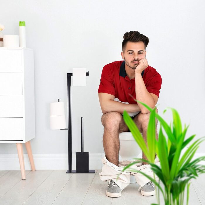 Держатель для туалетной бумаги с ершиком 72 x 25 x 20 см Relaxdays