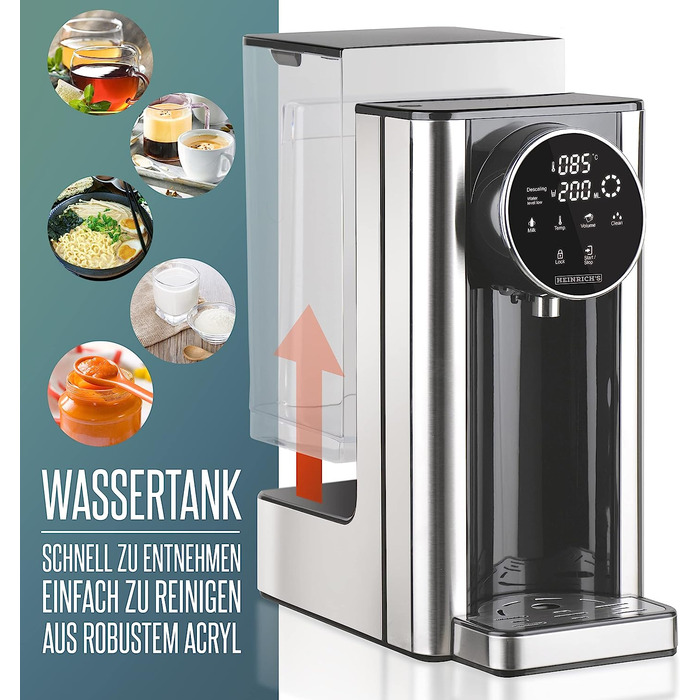 Дозатор горячей воды 2,7 л 2600 Вт HWS 8731 Heinrich´s