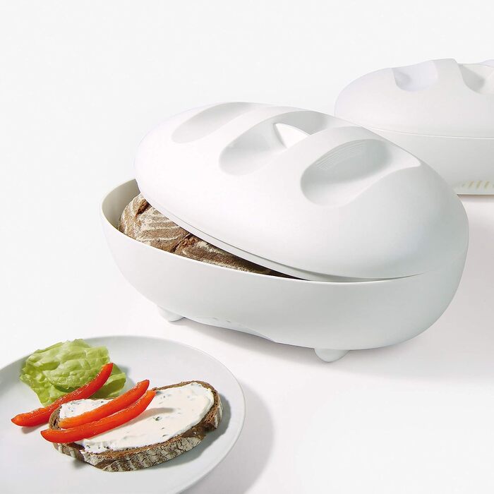 Хлебница Koziol Manna, твердо-белого цвета