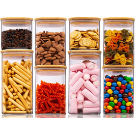 Набор банок для хранения 8 предметов Deco Haus